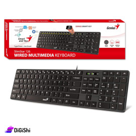 Genius SlimStar 126 Wired USB Multimedia Keyboard