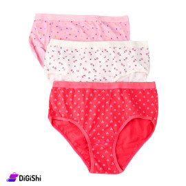 Offer of 3-Piece Cotton Women's Sleepwear Al Samah Brand with Hearts and Roses Pattern