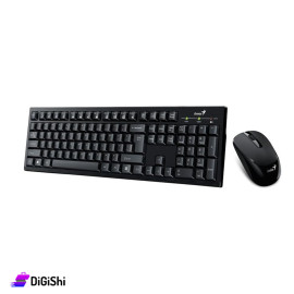 مجموعة كيبورد وماوس لاسلكية ماركة Genius موديل KM-8101