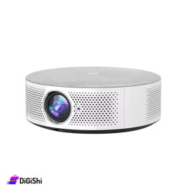 جهاز عرض بروجكتر ذكي شكل دائري موديل T60 بدقة 1080 بكسل