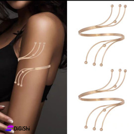 Women's Arm Bracelet Golden