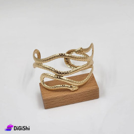 Women's Two Snake Bracelet Gold