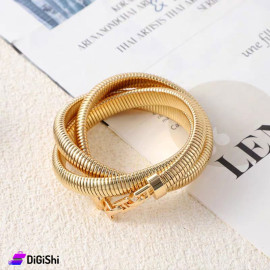 Women's Spring Bracelet Golden