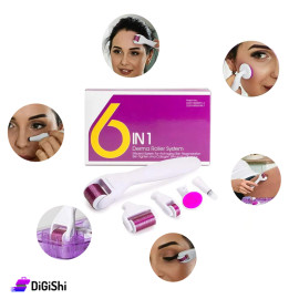 مجموعة أدوات مساج للوجه والجسم مكونة من 6 قطع Derma Roller