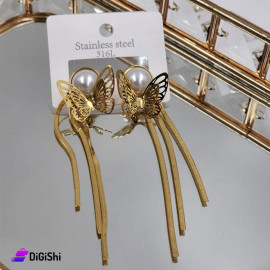 Women's Butterfly Earring Gold