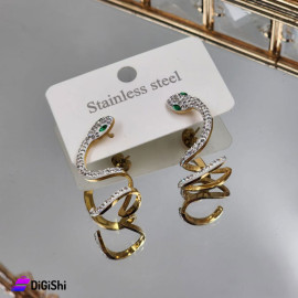 Women's Snake Earring Silver
