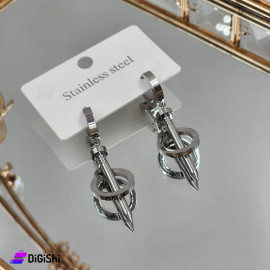 Women's Screw Earring Silver