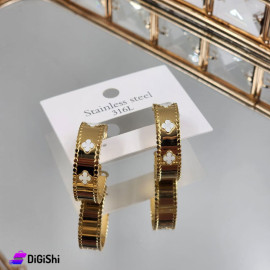 حلق نسائي Van Cleef لون ذهبي