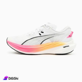 NITRO Men's Sport Shoes White and Orange and Pink