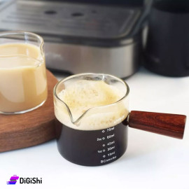 Transparent Measuring Cup with Wooden Handle 75ml