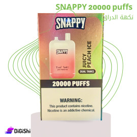 SNAPPY Electronic Vape ice peaches Flavor Includes 20,000 Puffs