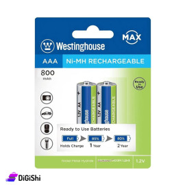 Westinghouse NH-AAA800ARBP2 Rechargeable Batteries