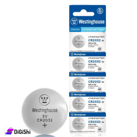 مجموعة خمس بطاريات ليثيوم 3 فولت Westinghouse موديل CR2032-BP5