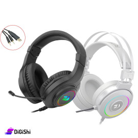 سماعة رأس مع مايكروفون REDRAGON موديل H260RGB