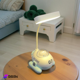 Rechargeable Airplane Kids Desk Lamp with Pencil Sharpener on the Back