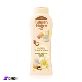 TULIPAN NEGRO Black Tulip Nourishing and Moisturizing Bath Gel Vanilla and Macadamia 650 ml