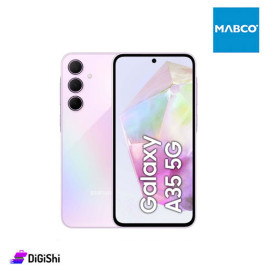 موبايل Samsung موديل A35 5G ذاكرة 8/256غيغابايت لون زهر فاتح