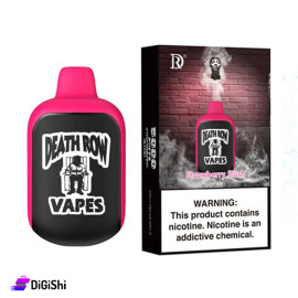 Death Row Vape Strawberry Slash flavor Flavored  with 5000 PuffsElectronic Hookah  Includes 5,000 puffs  500 mAh battery