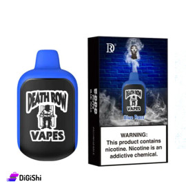 أركيلة إلكترونية بنكهة التوت الأزرق ماركة Death row  تتضمن 5000 سحبة