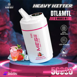 Mesii Electronic Vape Strawberry and Marshmallow Flavored with 50,000 Puffs