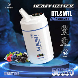Mesii Electronic Vape Iced Blueberry Flavored with 50,000 Puffs