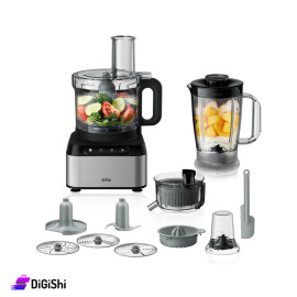 محضرة طعام كهربائية مع ملحقات استطاعة 800واط BRAUN موديل FP 3235 SI