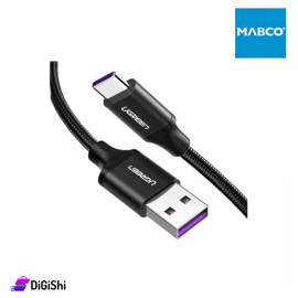 كبل USB to Type-C شحن سريع UGREEN موديل 50995 لون أسود