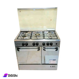 Amanda LUX 3303S Gas Oven with 5 Burners Copper and Stainless