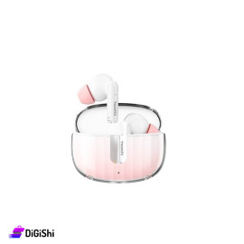 سماعات بلوتوث Yookie موديل YKS111 لون أبيض وزهر