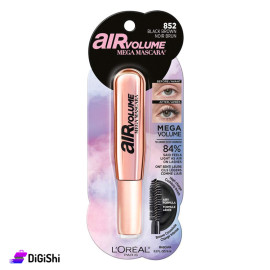 ماسكارا مكثفة للرموش L'OREAL PARIS موديل Air Volume Mega 852 بلون الأسود البني