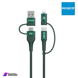 وصلة ب4 منافذYookie Smart CB11لون أخضر