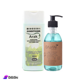 Hair Package Consisting of DAJANI Aloe Vera Shampoo and Minoxidil Chamomile Conditioner