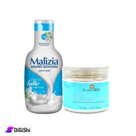 Body Care Package Consisting of Baskomilla Moisturizing Cream and Malizia Shower Foam