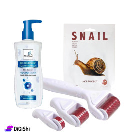 Skin Package Consisting of Derma Roller and Snail Mask and CoBiol Foaming Cleanser