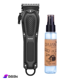 باكج للرجال مكون من ماكينة حلاقة KEMEI ومعطر شعر DAJANI