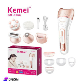 Kemei KM-6053 6in1 Women's Shaver and Exfoliating