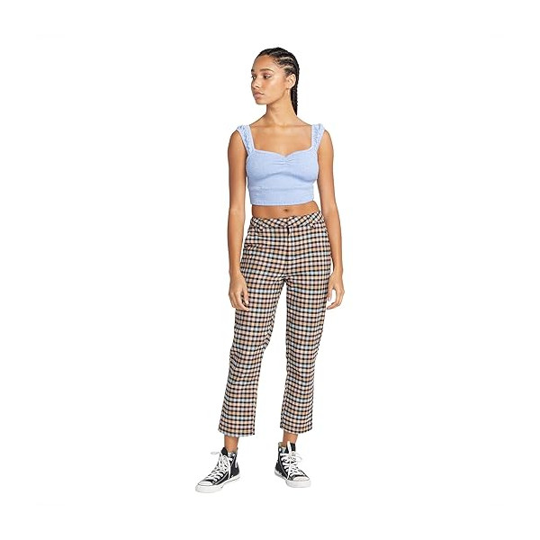 Volcom Womens Multicolor High-Rise Pant Volcom Womens Multicolor High-Rise Pant