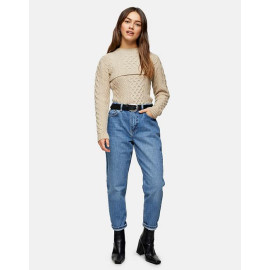 Topshop Womens Petite Mom Jeans ANF2317
