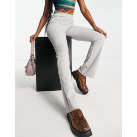 Topshop Womens Grey High Waisted Pants ANF3212