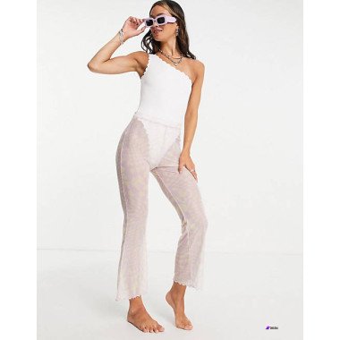 TopShop Womens Multicolor Beach Trouser ANF430
