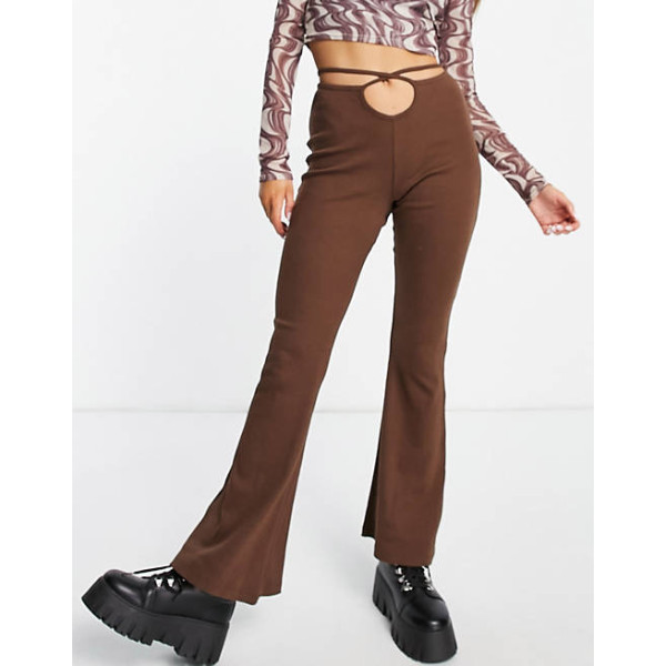 TopShop Womens Brown Trouser ANF441