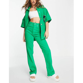 Topshop Womens Green Jeans ANF608