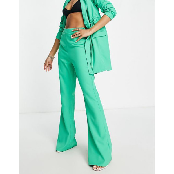 Saint Genies Womens Green Wide Leg Trouser ANF3119 Saint Genies Womens Green Wide Leg Trouser ANF3119