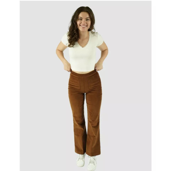 Self Esteem Womens Brown Stretch Corduroy Flare Leg Pants Self Esteem Womens Brown Stretch Corduroy Flare Leg Pants