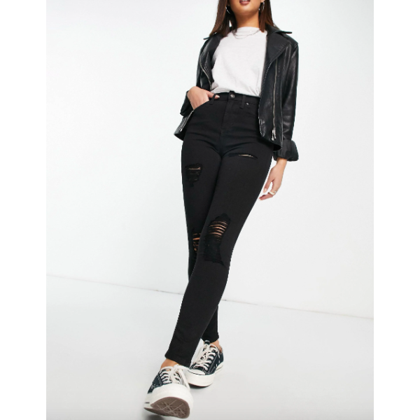 Topshop Womens Black Jeans ANF624 (AN19) Topshop Womens Black Jeans ANF624 (AN19)