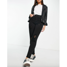 Topshop Womens Black Jeans ANF624 (AN19)