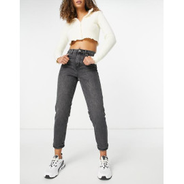 Topshop Womens Black Straight Jeans ANF3424