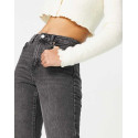 Topshop Womens Black Straight Jeans ANF3424