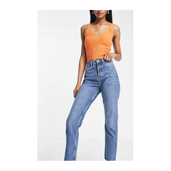 Topshop Womens Blue Tall Jeans ANF2394 Topshop Womens Blue Tall Jeans ANF2394