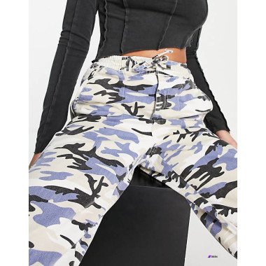 Topshop Womens Blue Trouser ANF512